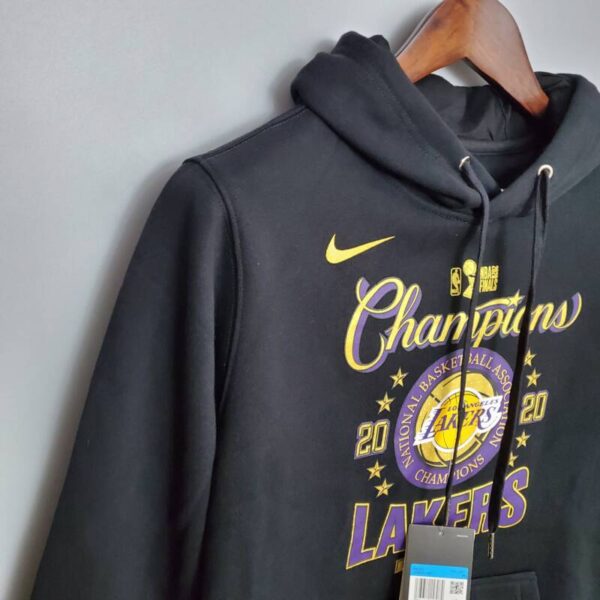 Sudadera Los Ángeles Lakers Championship Hooded Black - Imagen 3