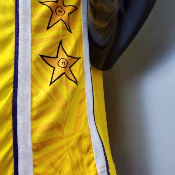 Camiseta Los Ángeles Lakers V-neck City Edition Yellow - Imagen 6