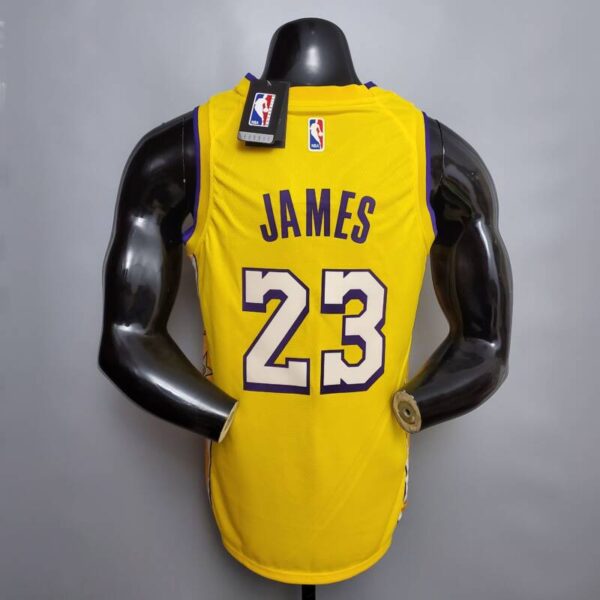 Camiseta Los Ángeles Lakers V-neck City Edition Yellow - Imagen 11