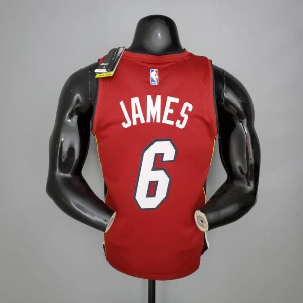Camiseta Miami Heat Burgundy 2020/21 - Imagen 9