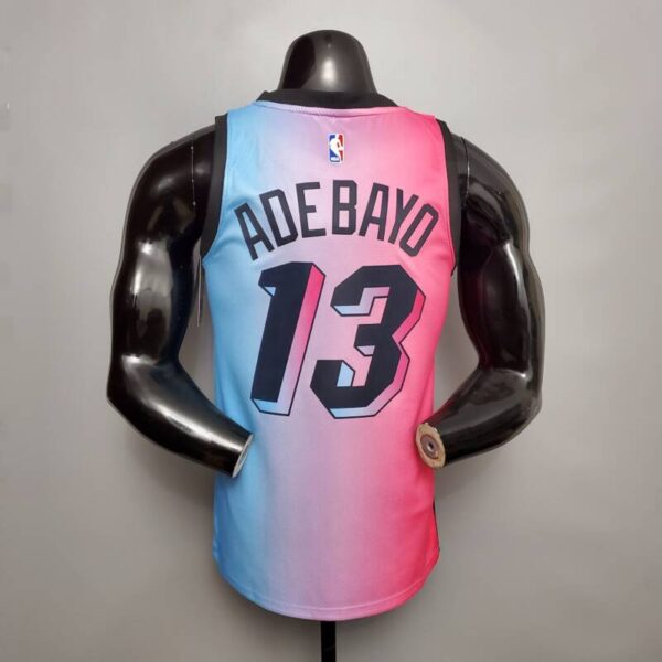Camiseta Miami Heat Edition Pink Blue Gradient Color 2021 - Imagen 10