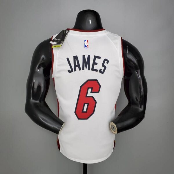 Camiseta Miami Heat White 2020/21 diseño dorsal