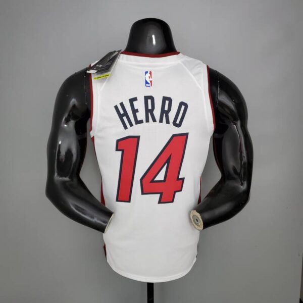Camiseta Miami Heat White 2020/21 dorsal de herro