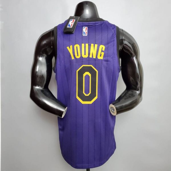 Camiseta Los Angeles Lakers Round neck purple Edition - Imagen 9