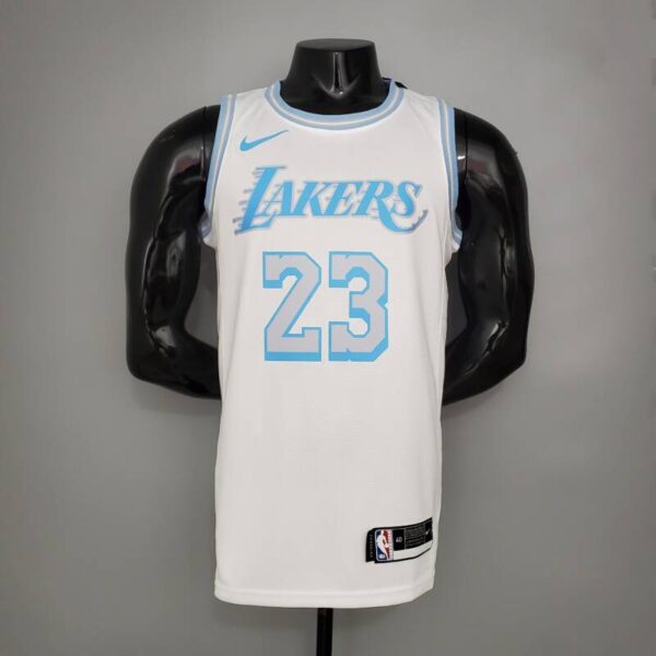 Camiseta Los Ángeles Lakers Crew Neck Retro Limited Edition White
