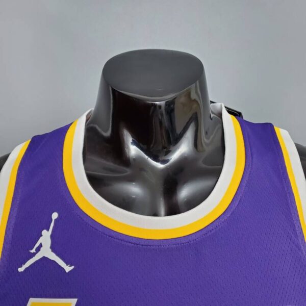 Camiseta Los Angeles Lakers Theme Purple Round Neck - Imagen 4