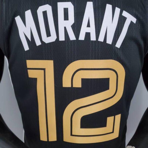 Camiseta Memphis Grizzlies City Edition Black Morant 12 - Imagen 9