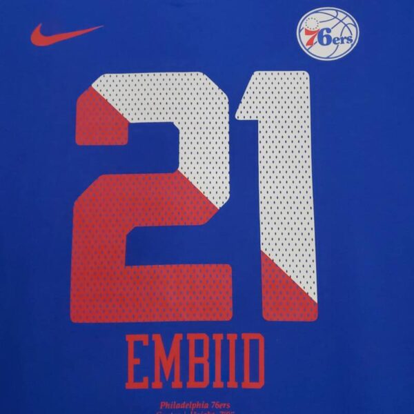 Camiseta Nike Philadelphia 76ers 21 Embiid - Imagen 4