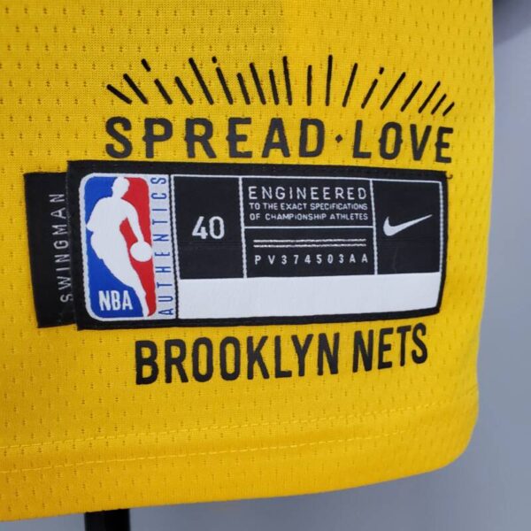 Camiseta Brooklyn Nets Commemorative Edition Yellow - Imagen 7