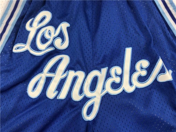 Pantalón corto Retro Los Angeles Lakers Blue 1996/97 - Imagen 5