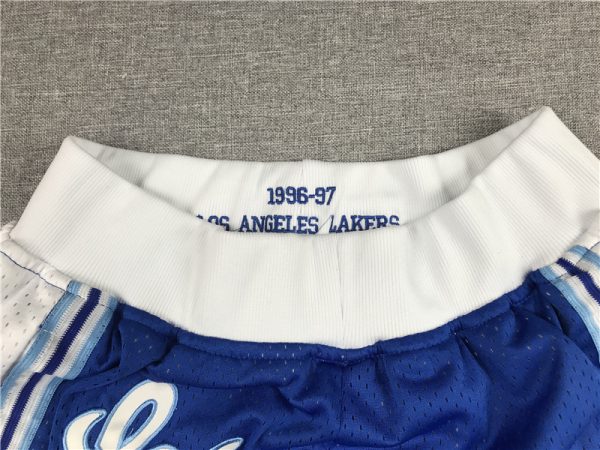 Pantalón corto Retro Los Angeles Lakers Blue 1996/97 - Imagen 3