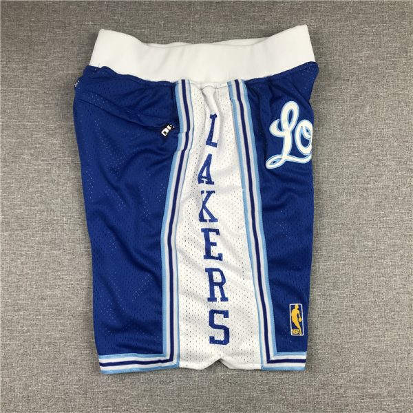 Pantalón corto Retro Los Angeles Lakers Blue 1996/97 - Imagen 7
