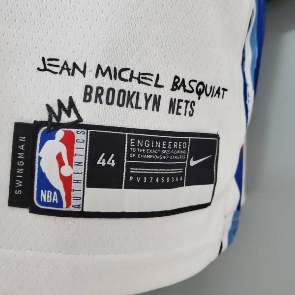Camiseta Brooklyn Nets graffiti White Edition - Imagen 8