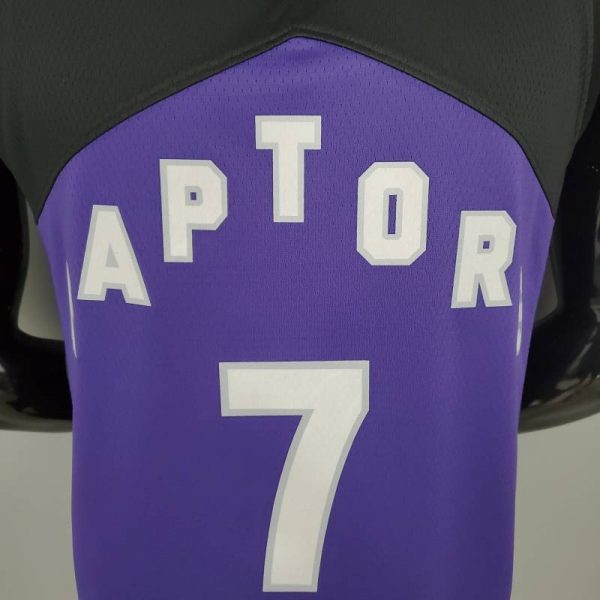Camiseta Toronto Raptors Bonus Edition Purple and Black - Imagen 6