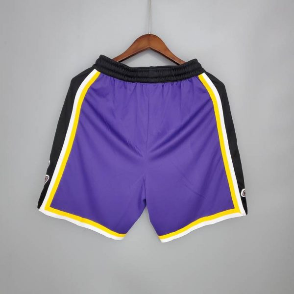 Pantalón corto Lakers Purple Black Side NBA - Imagen 2