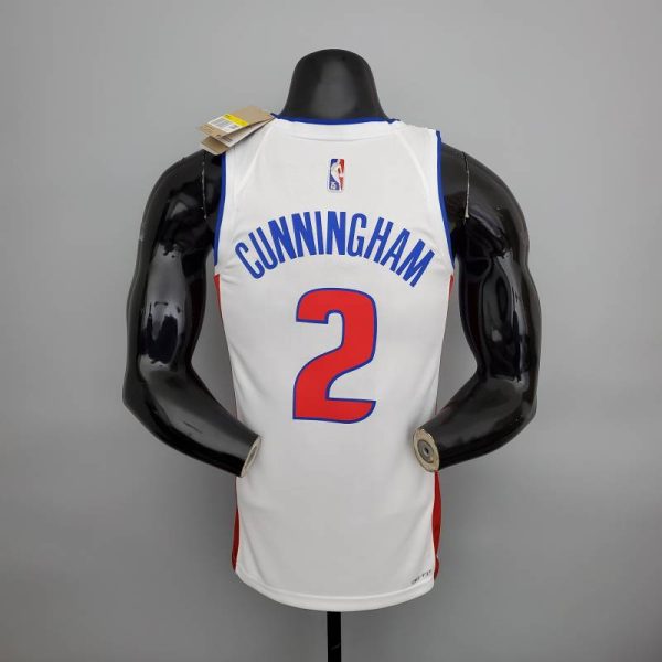 Camiseta Detroit Pistons “75th Anniversary” City Edition White - Imagen 2