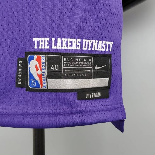 Camiseta Los Ángeles Lakers “75th Anniversary” City Edition Purple