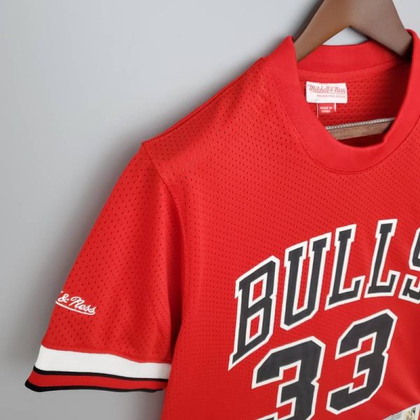 Camiseta Mitchellness Bulls Red N°. 33 Pippen Retro Mesh