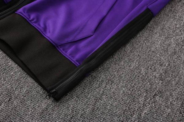 Cierre 2 chandal lakers morado con capucha