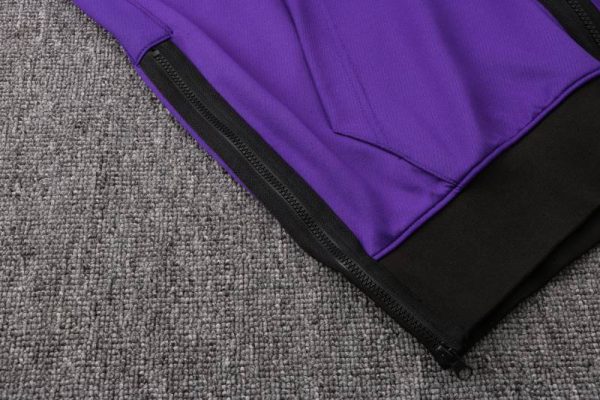 Cierre chandal lakers morado con capucha