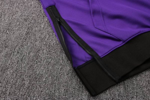 Cierre extension chandal lakers morado con capucha