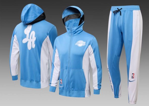 Conjunto Chandal Lakers azul claro con capucha 2