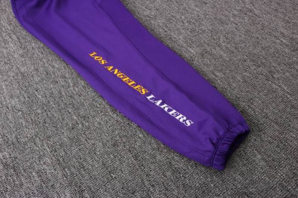 Logo pantalon chandal lakers morado con capucha