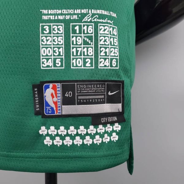 Camiseta Boston Celtics Teltes City Edition Green etiqueta