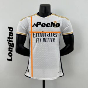 guia de tallas camiseta de futbol version jugador