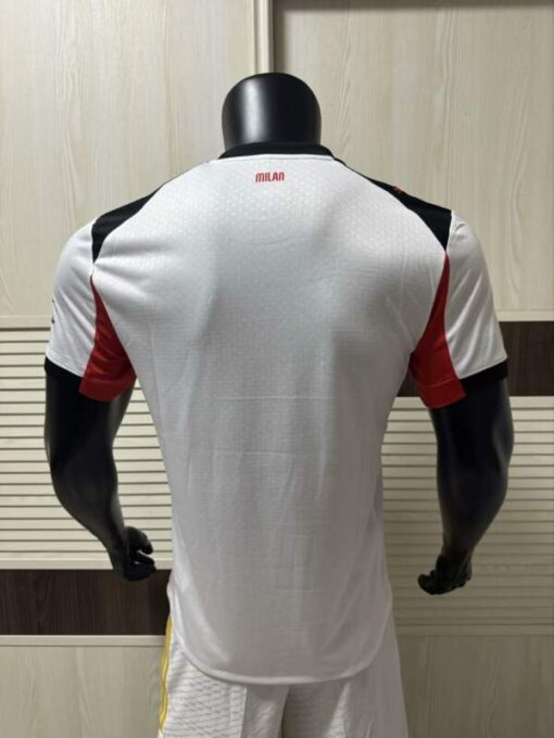 Camiseta AC Milán Segunda Equipación Version jugador 2025-2026 dorsal