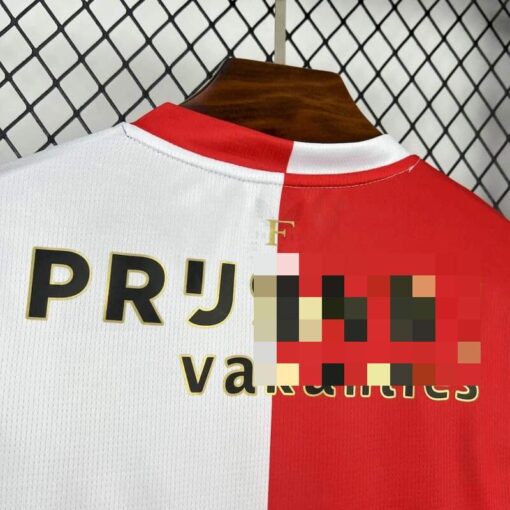 Camiseta Feyenoord Rotterdam Primera Equipación 2025-2026-cuello-dorsal.