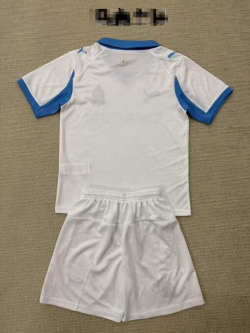 Conjunto Niño Olympique de Marsella Primera Equipación 2025-2026-dorsal