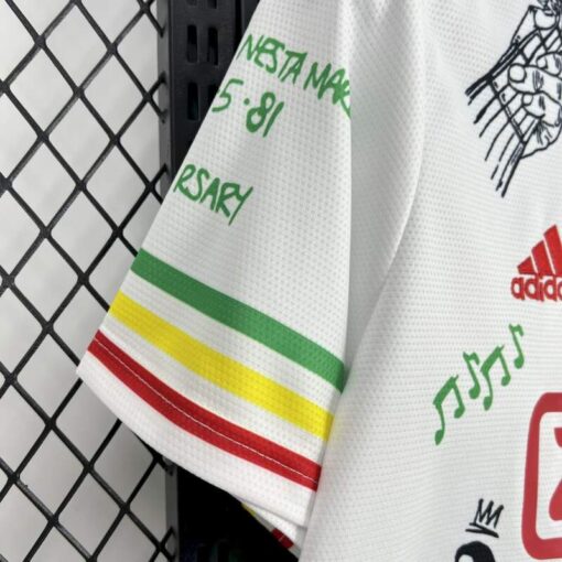Camiseta Ajax 2025-2026 Edición Especial Bob Marley 40 Aniversario-HOMBRO